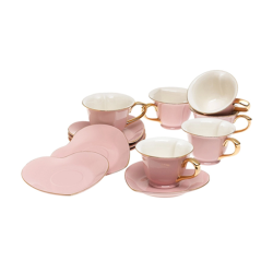 Pink tea set