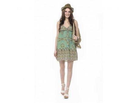 Printed Chiffon Dress