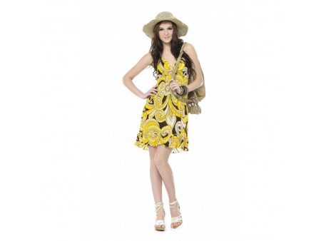 Printed Chiffon Dress