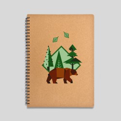 caderno urso pardo